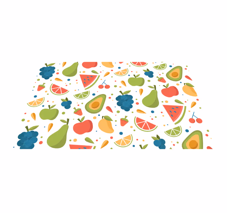 Individuais de mesa originais Desenho de frutas padrão - TenStickers