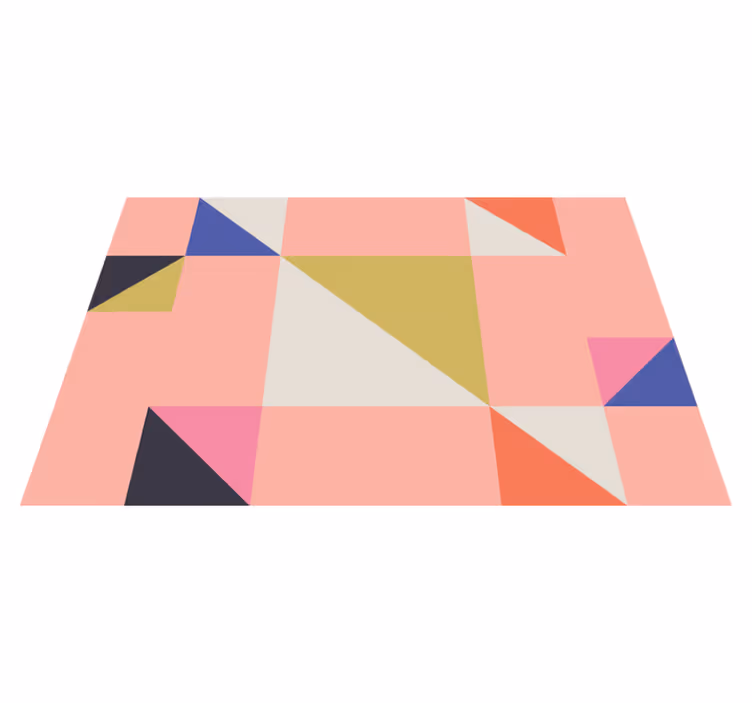 Individuais de mesa modernos seções de cores geométricas - TenStickers