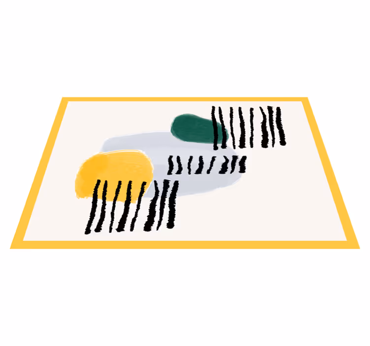 Individuais de mesa modernos com formas geométricas vivas - TenStickers