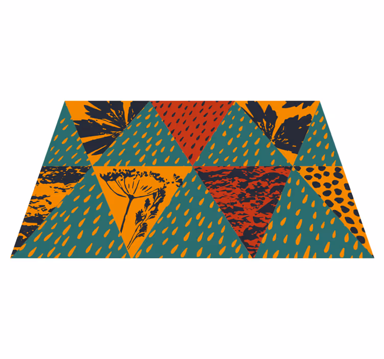 Individuais de mesa originais com padrão geométrico ousado - TenStickers