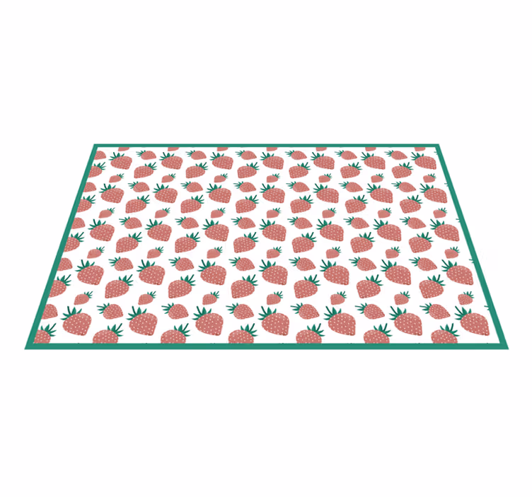 Individuais de mesa originais com estampa de morango - TenStickers