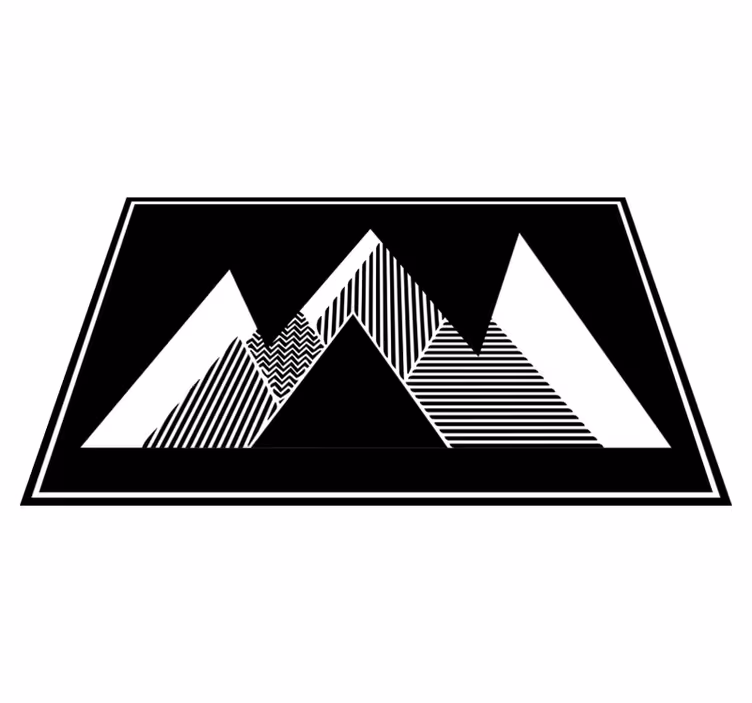 Individuais de mesa modernos picos de montanha estilosos - TenStickers