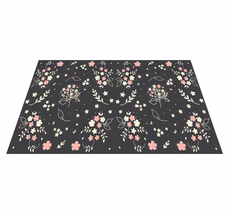 Individuais de mesa originais superfície elemento floral - TenStickers
