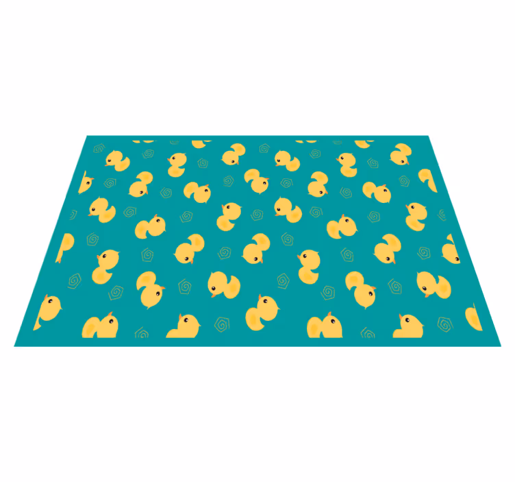 Individuais de mesa infantis com estampa de patinhos fofos - TenStickers