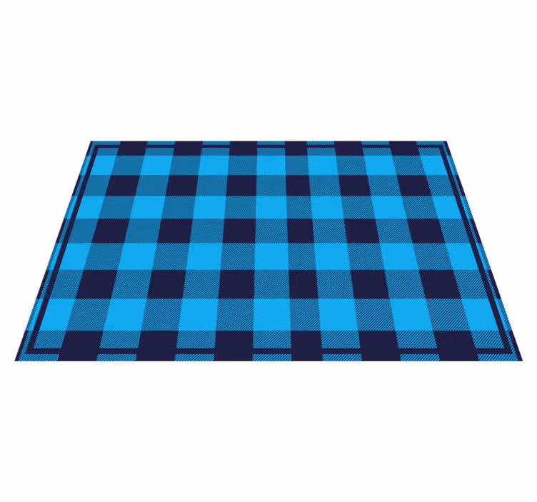 Individuais de mesa de texturas com design xadrez - TenStickers