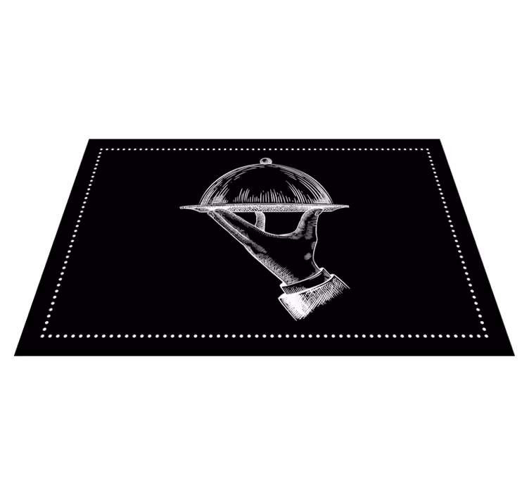 Individuais de mesa originais mão elegante de servir - TenStickers