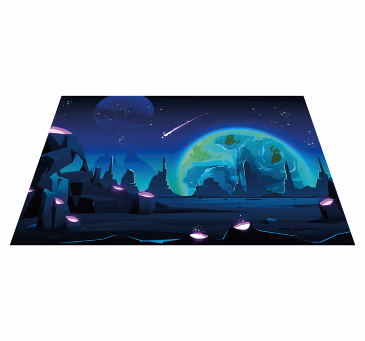 Individuais de mesa modernos paisagem cósmica - TenStickers