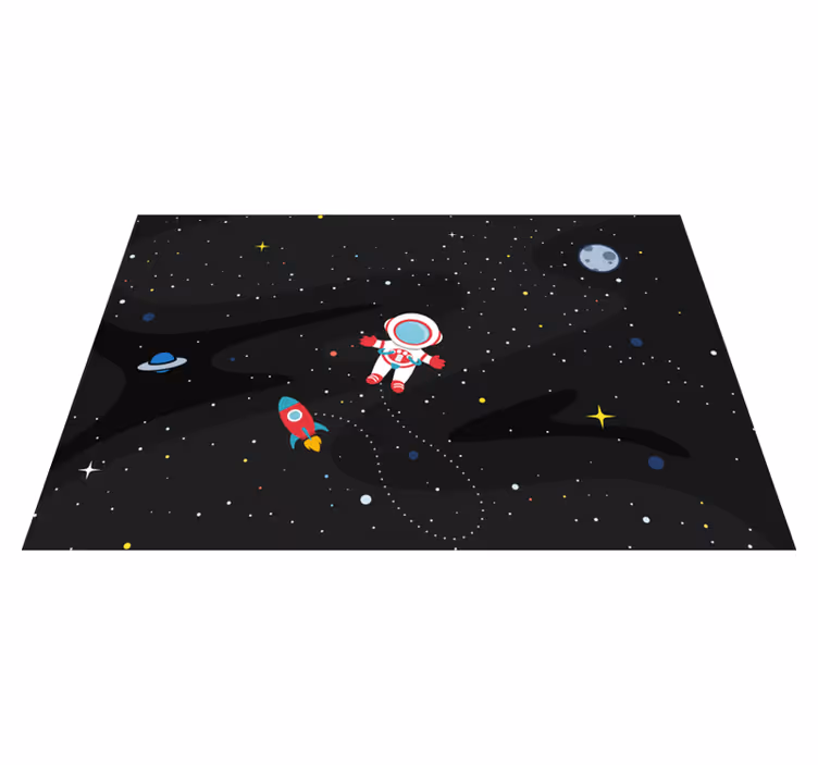 Individuais de mesa infantis astronauta e foguete - TenStickers