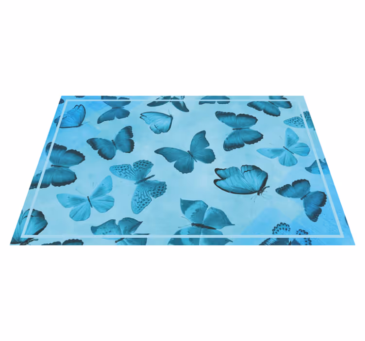 Individuais de mesa de texturas com tema de borboleta - TenStickers