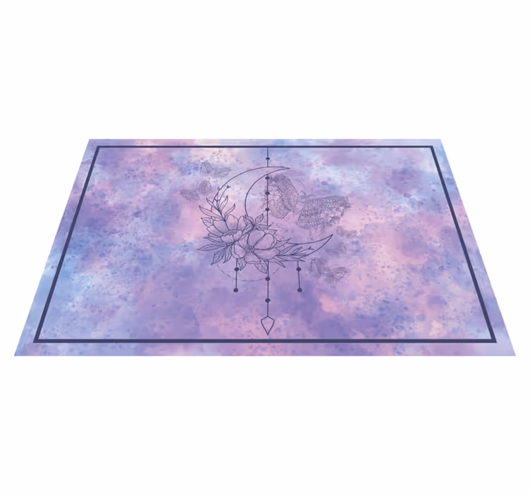 Individuais de mesa originais design floral lunar - TenStickers
