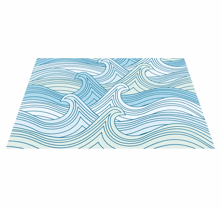 Individuais de mesa de texturas com motivo de linhas curvas - TenStickers
