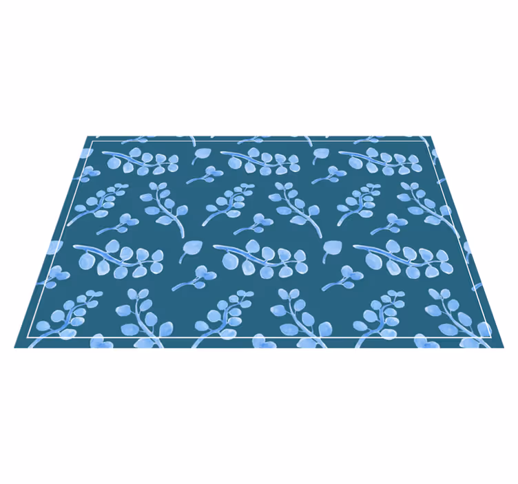 Individuais de mesa de texturas folha botânica - TenStickers
