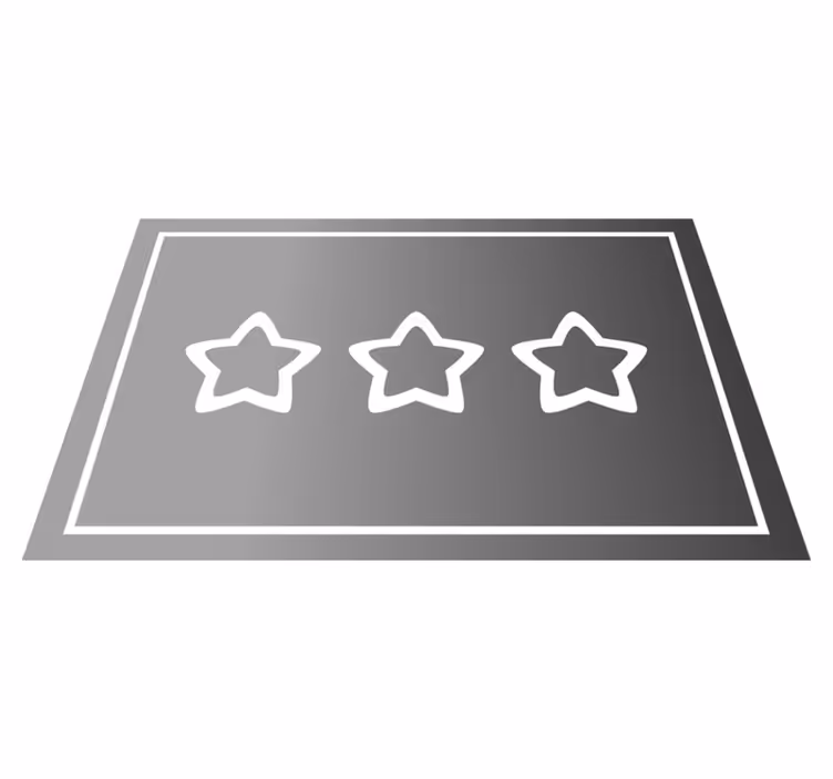 Individuais de mesa originais Gradiente de estrela de metal - TenStickers