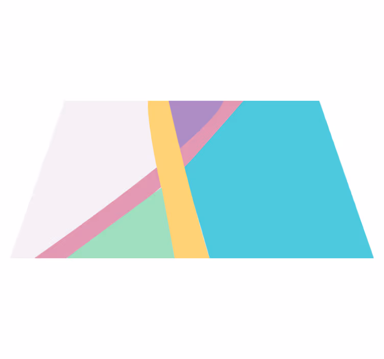 Individuais de mesa modernos em camadas coloridas abstratas - TenStickers