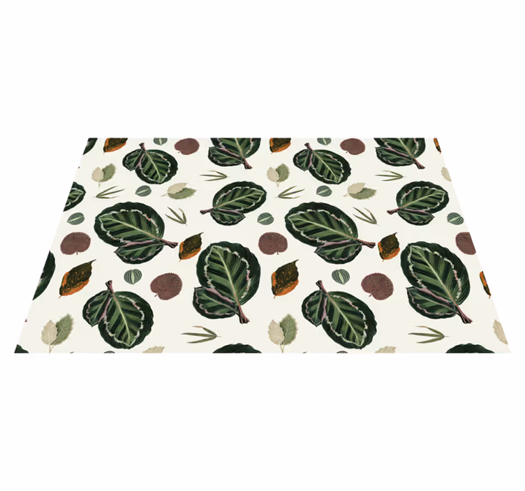 Individuais de mesa de texturas com folhas - TenStickers