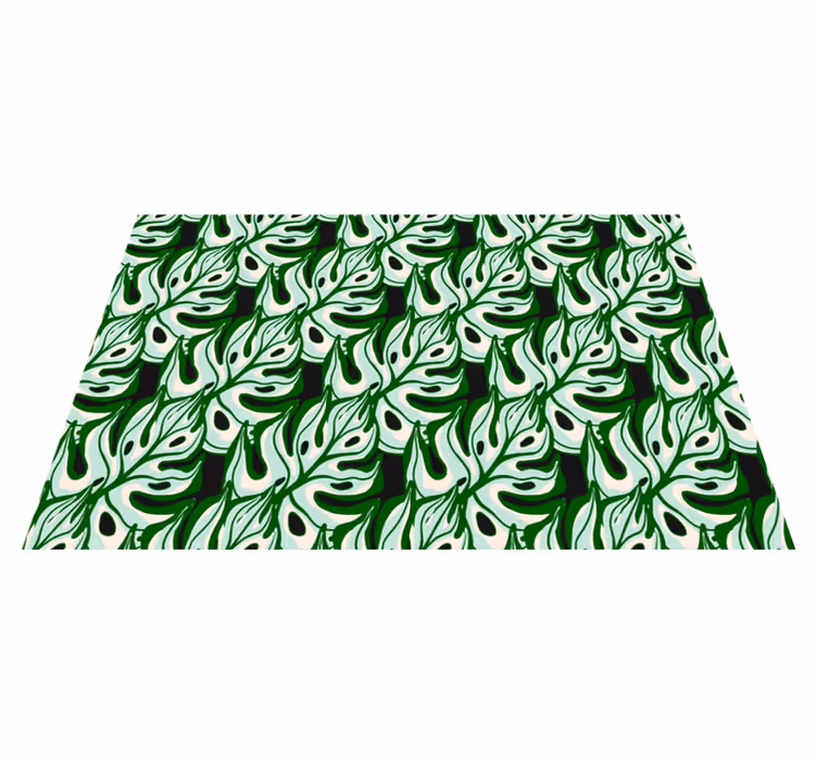 Individuais de mesa originais motivo folha luxuriante - TenStickers