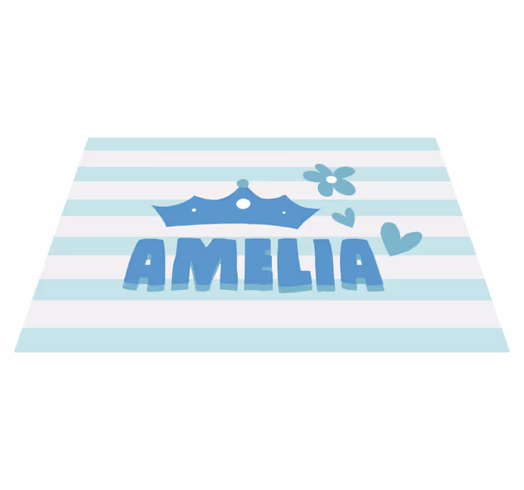 Individuais de mesa infantis coroa e nome - TenStickers