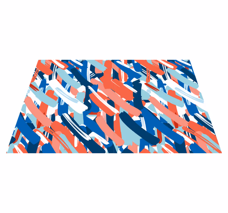 Individuais de mesa modernos listras abstratas coloridas - TenStickers