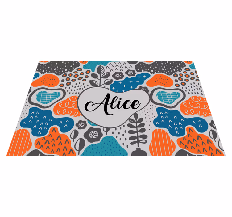 Individuais de mesa com nome design de nome divertido - TenStickers