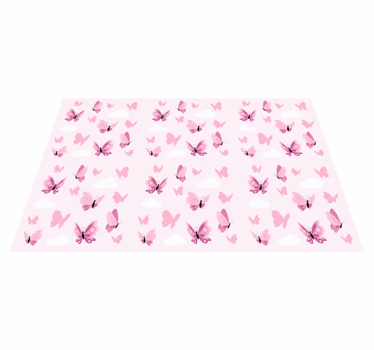 Individuais de mesa infantis com estampa de borboleta - TenStickers