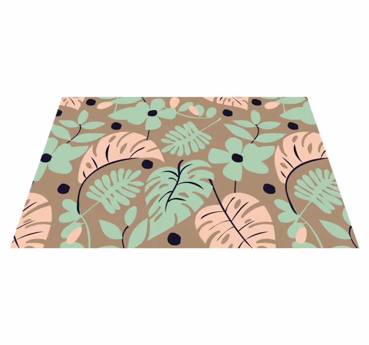 Individuais de mesa modernos com fundo botânico - TenStickers