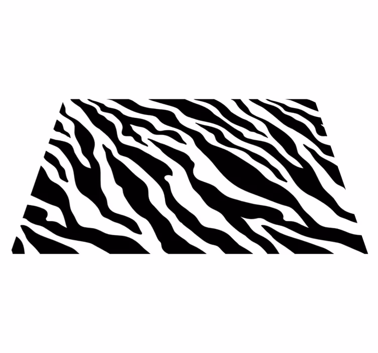 Individuais de mesa de texturas padrão listrado de zebra - TenStickers