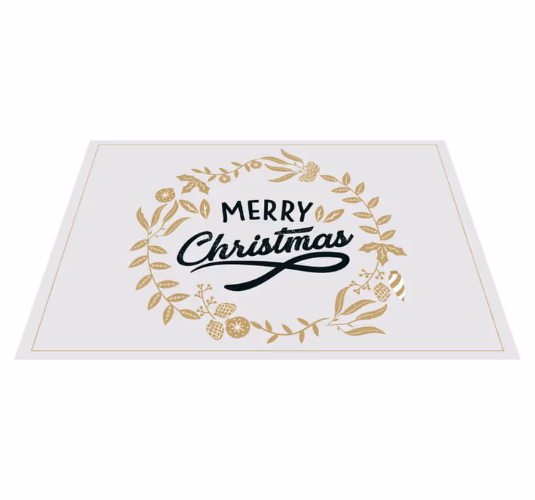 Individuais de mesa de natal guirlanda de natal - TenStickers