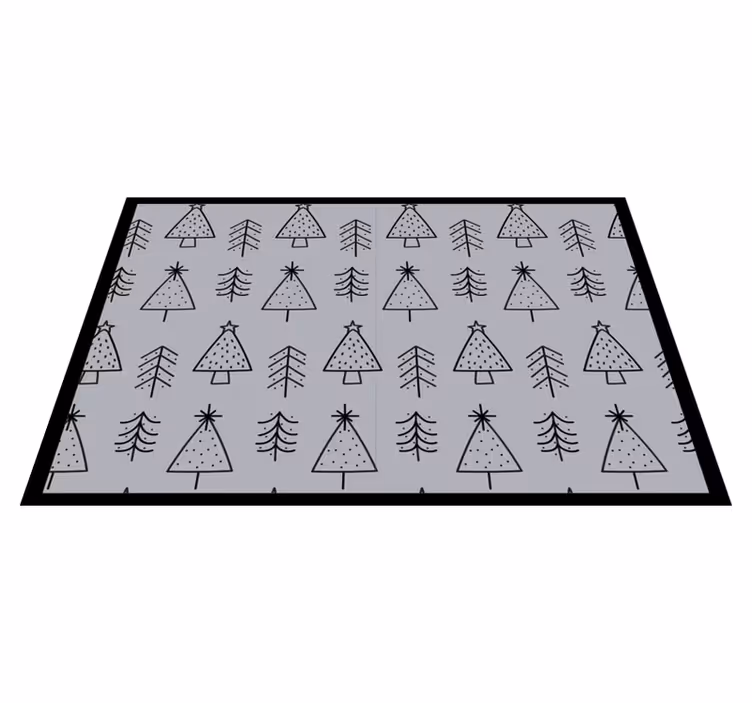Individuais de mesa de natal Árvores de natal estilizadas - TenStickers