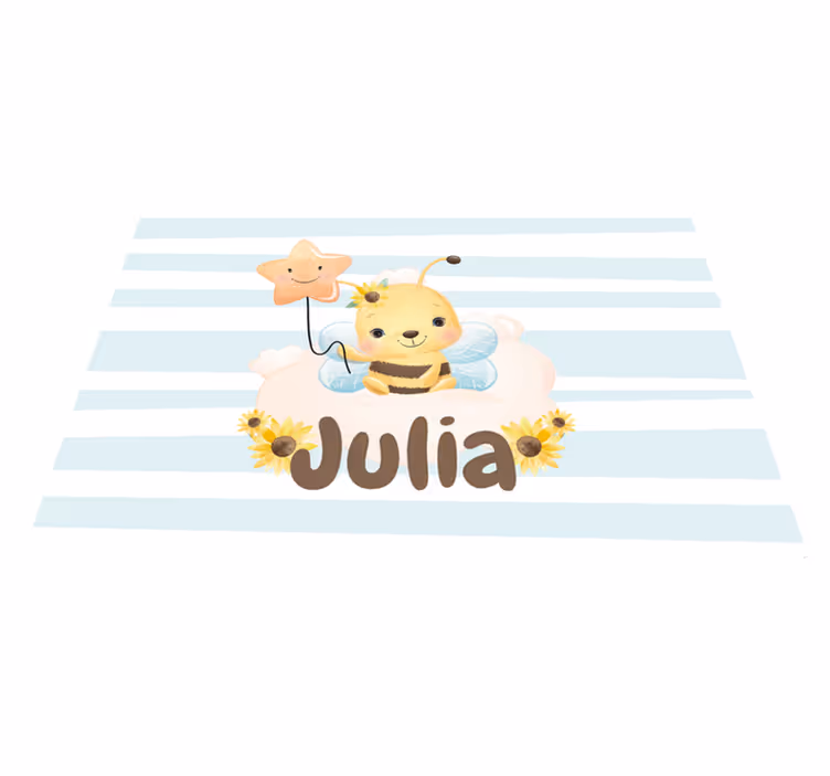 Individuais de mesa infantis personagem abelha fofa - TenStickers