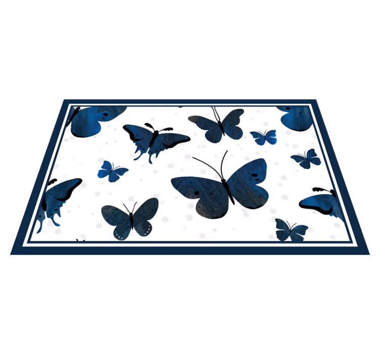 Individuais de mesa originais com arte de padrão borboleta - TenStickers