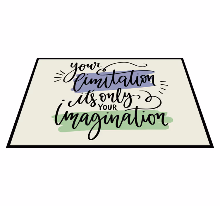 Individuais de mesa com texto arte de frases motivacionais - TenStickers