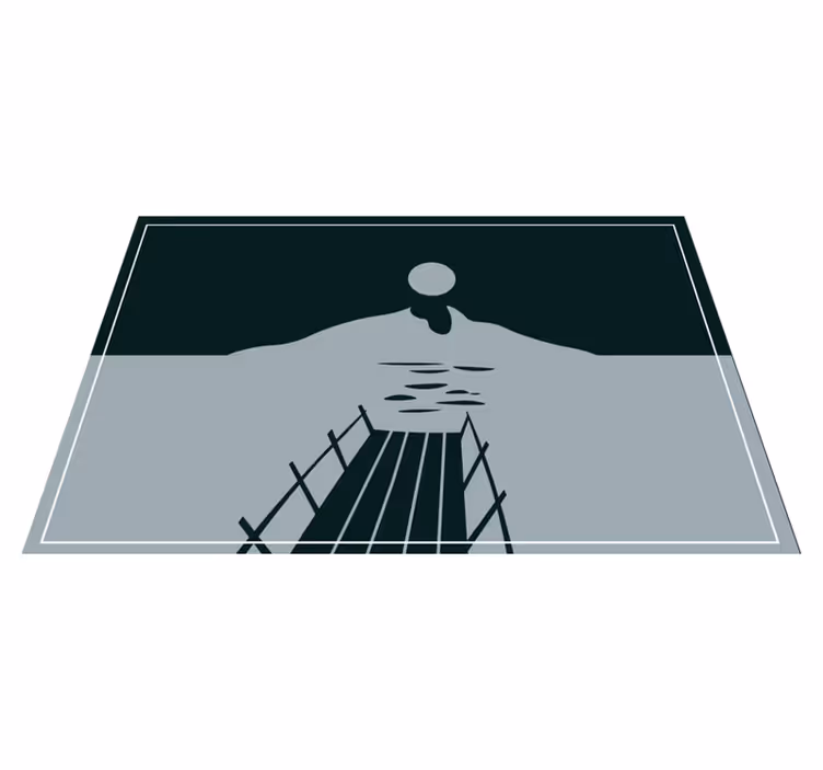 Individuais de mesa modernos ponte sobre Água - TenStickers