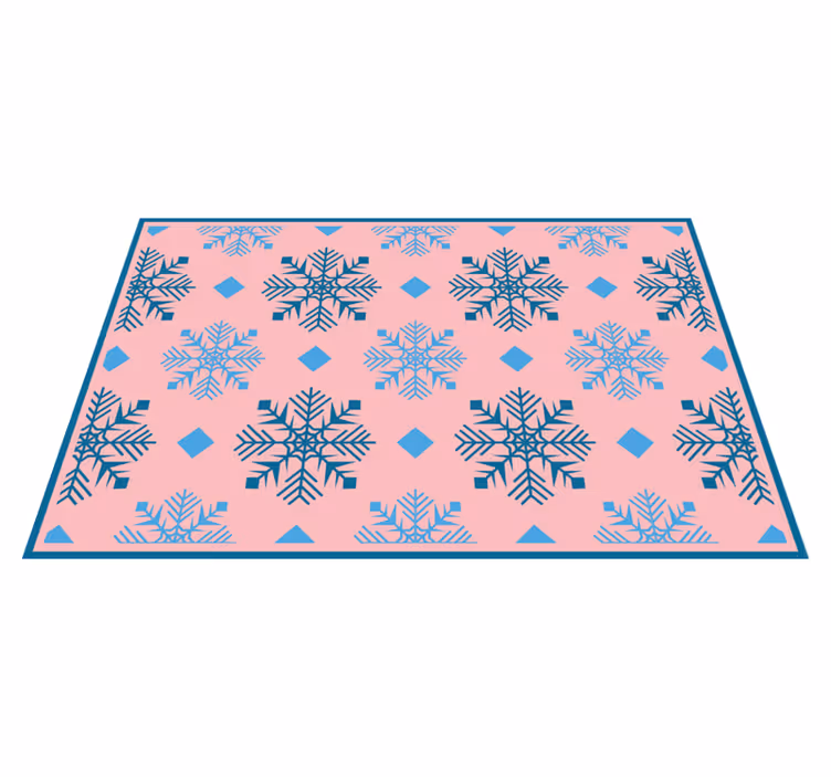 Individuais de mesa de natal com padrão de flocos de neve - TenStickers