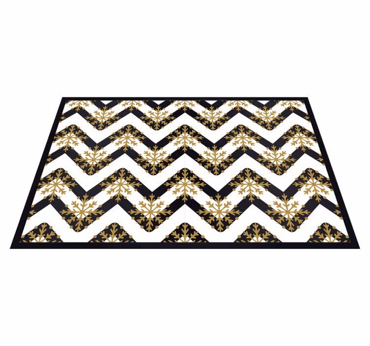 Individuais de mesa de natal com padrão de flocos chevron - TenStickers