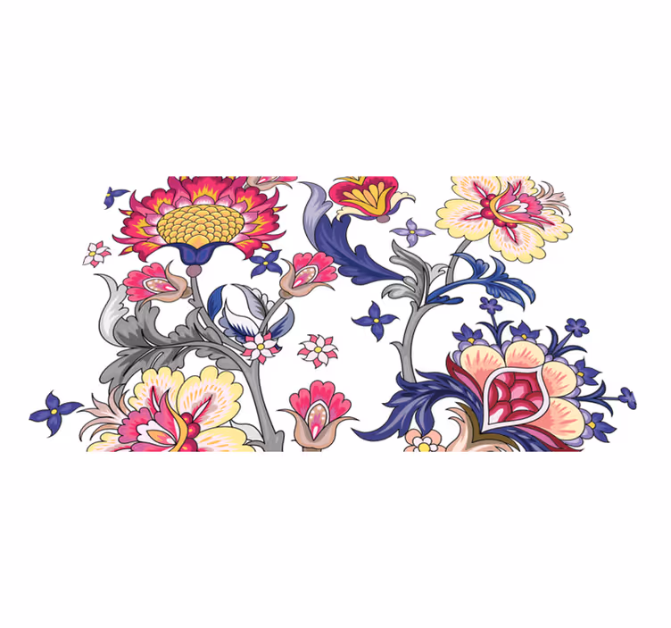 Individuais de mesa originais com elementos florais - TenStickers
