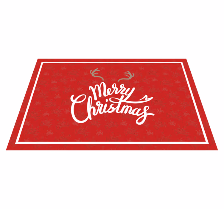 Individuais de mesa de natal mensagem de natal alegre - TenStickers