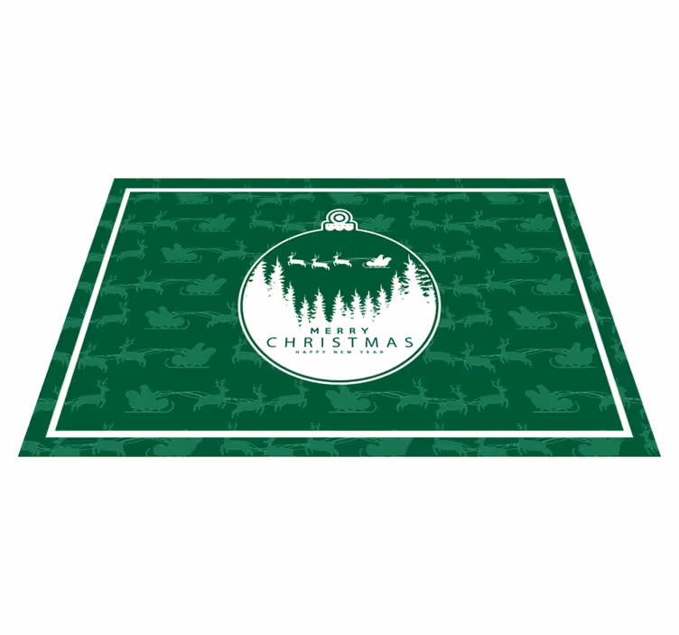Individuais de mesa de Natal Bola com detalhes - TenStickers