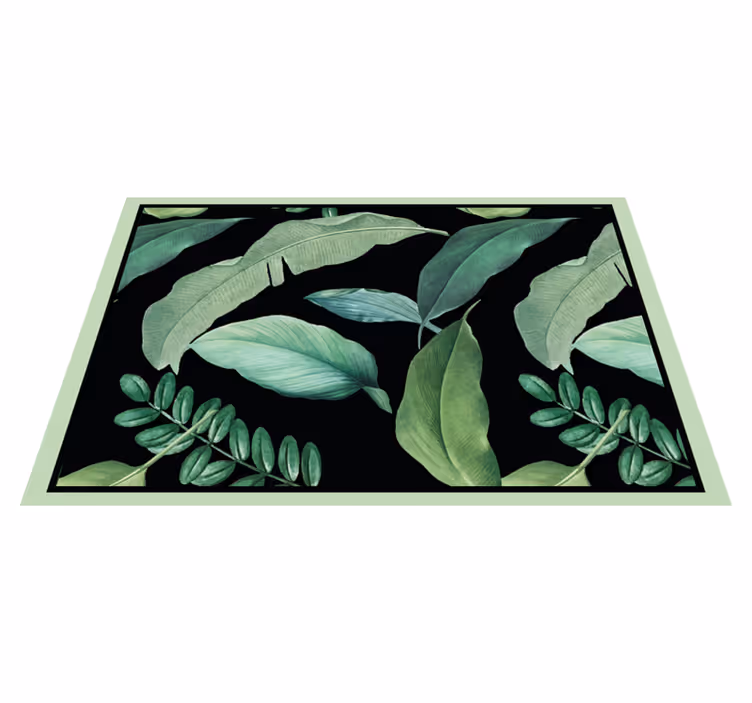 Individuais de mesa de texturas com motivo de folhas - TenStickers