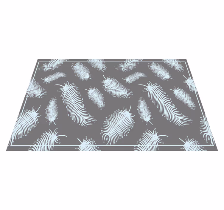 Individuais de mesa de texturas com fundo de penas - TenStickers