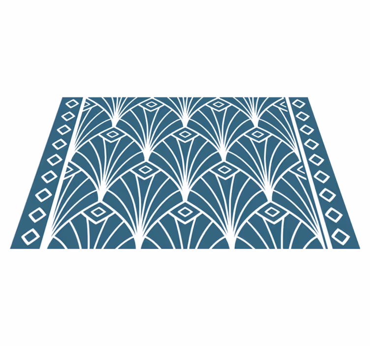 Individuais de mesa originais Arte moderna azul e branco - TenStickers
