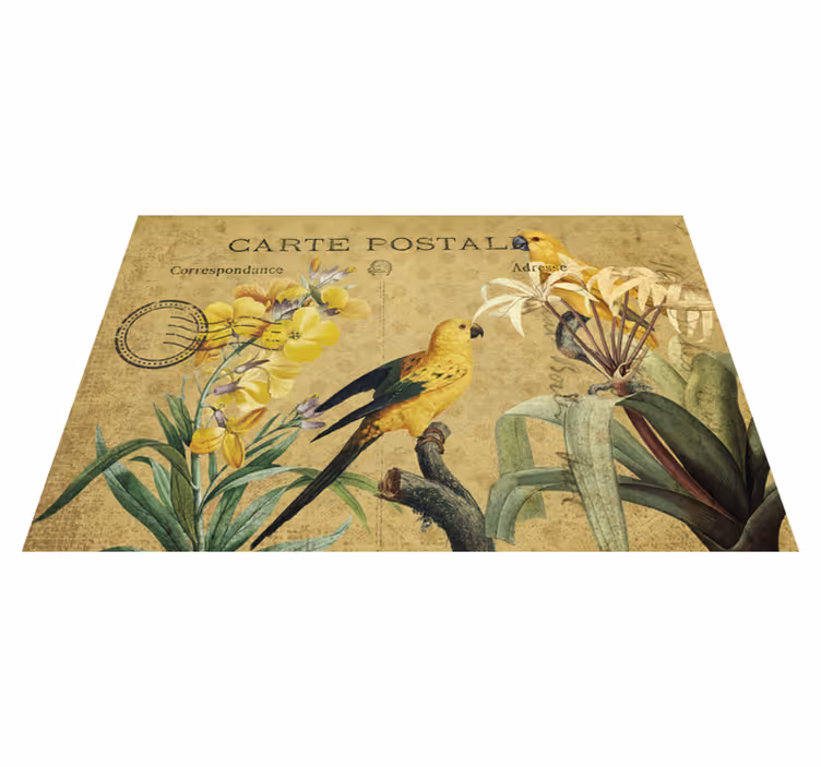 individuais de mesa de vinil "cottagecore" - TenStickers
