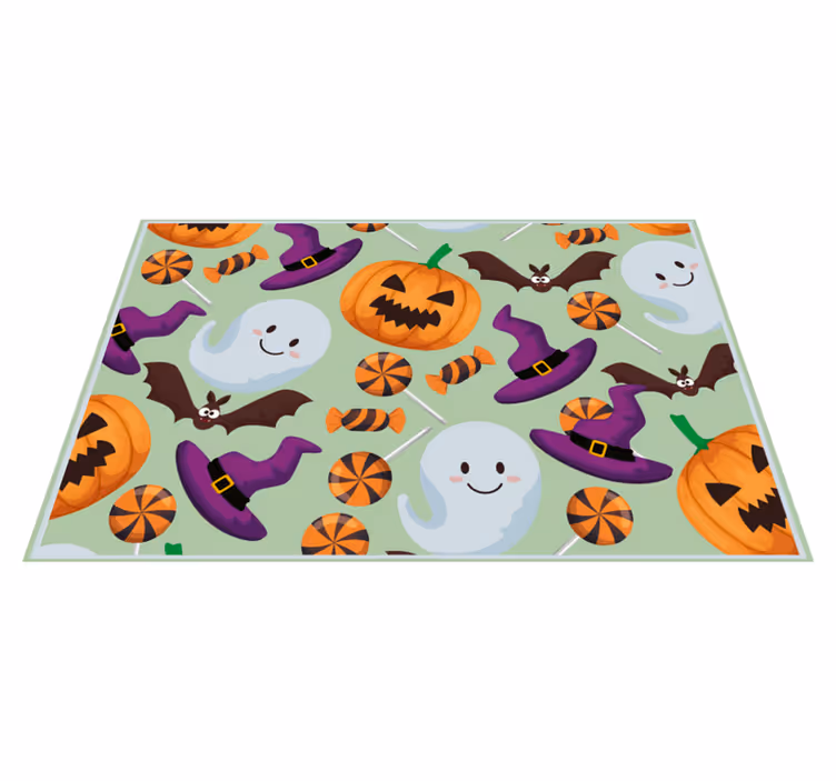 Individual de mesa halloween elementos coloridos - TenStickers
