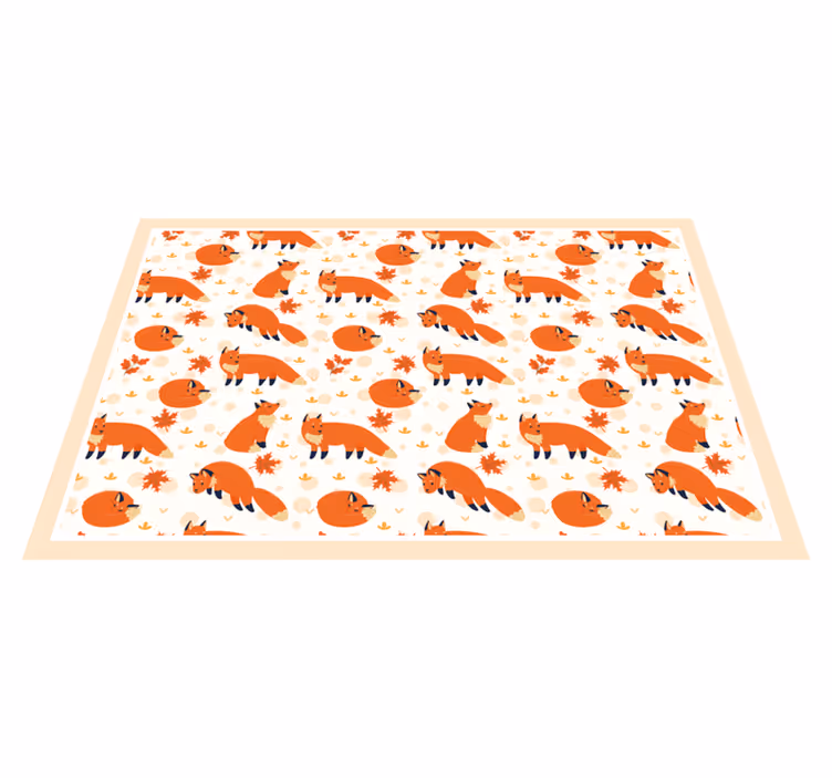 Individuais de mesa infantis Lindas raposas - TenStickers