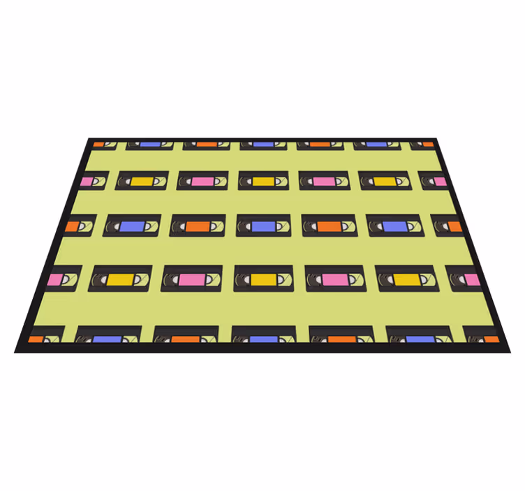 Individuais de mesa originais com padrão de fita colorida - TenStickers
