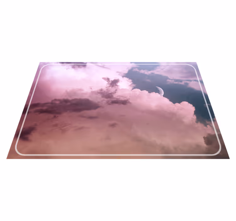 Individuais de mesa modernos céu nublado e lua - TenStickers