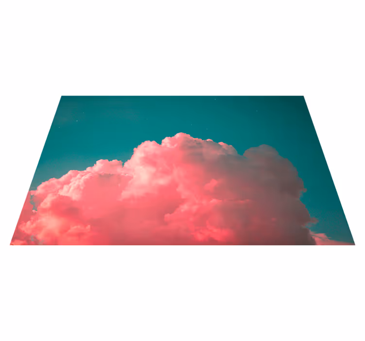 Individuais de mesa modernos nuvem rosa blush - TenStickers