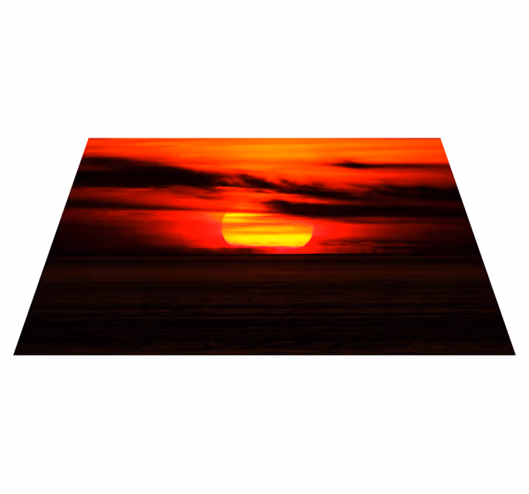 Individuais de mesa elegantes pôr do sol sobre o mar - TenStickers
