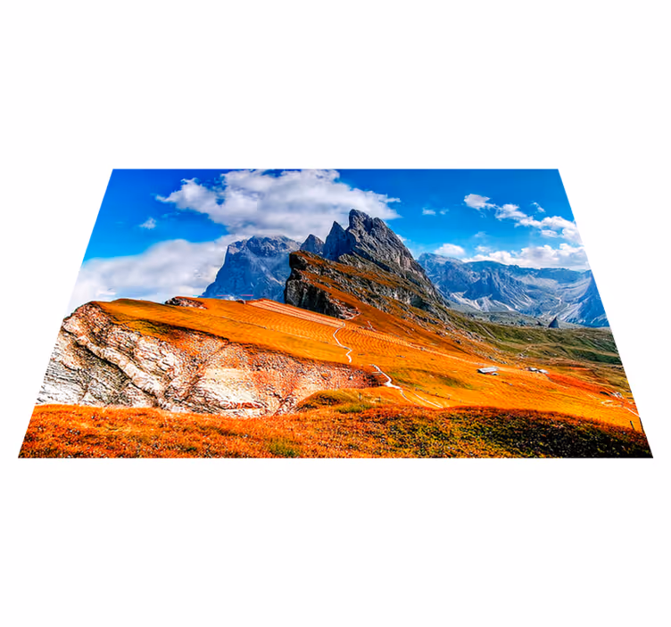 Individuais de mesa modernos vista cênica montanhosa - TenStickers