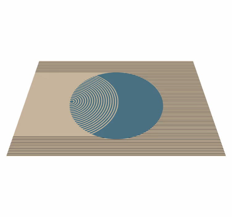 Individuais de mesa modernos com motivo circular geométrico - TenStickers