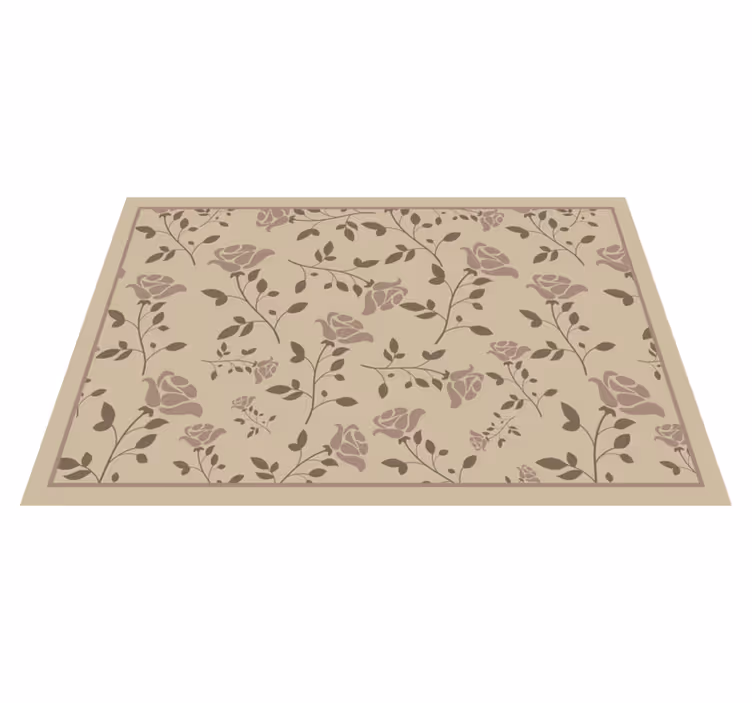 Individuais de mesa de texturas padrão botânico floral - TenStickers